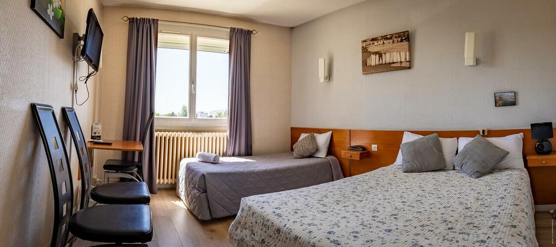 Chambre agréables et lumineuses pour 1 à 4 personnes
